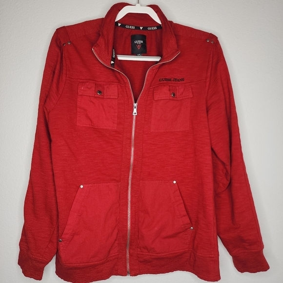 Guess Other - 𝅺mens Guess red zip up size XL